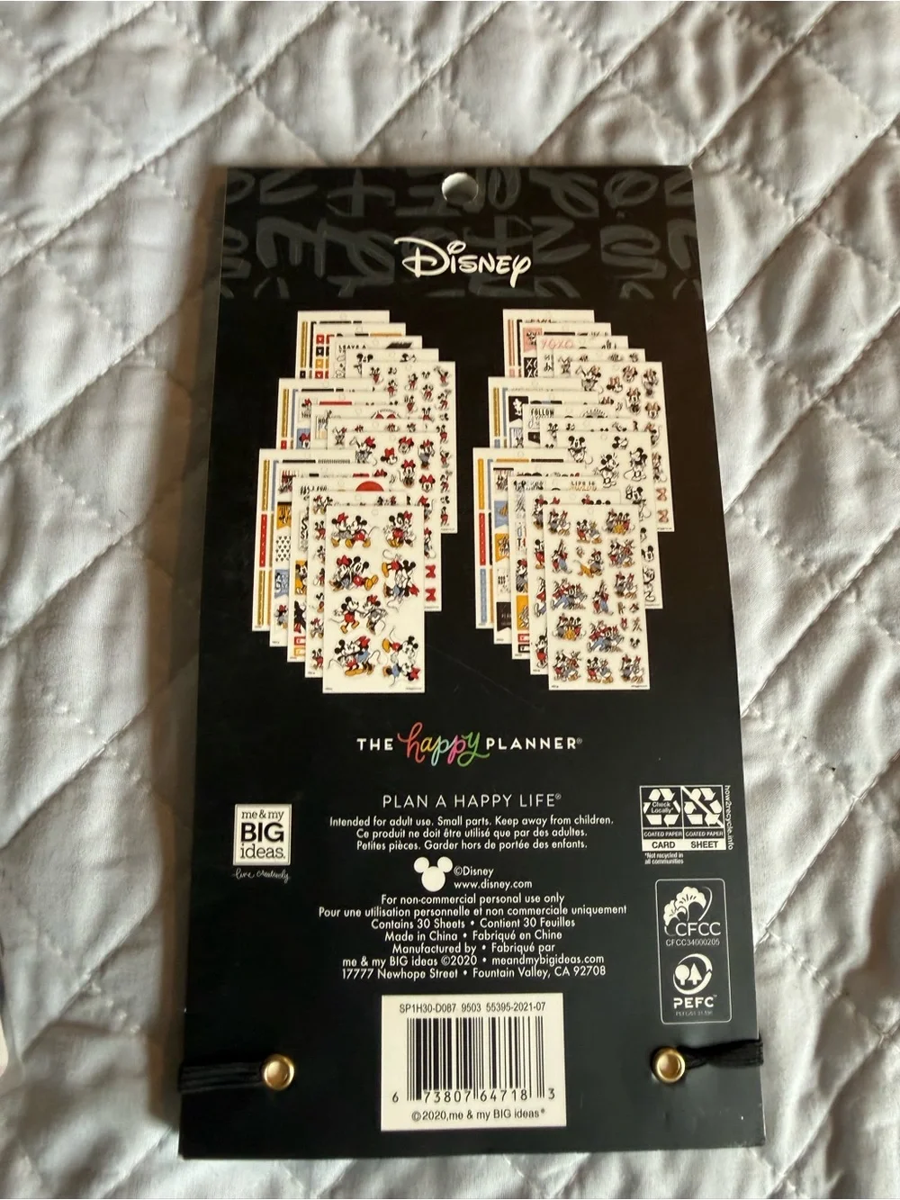 Disney happy planner notebook and Sticker Booklet